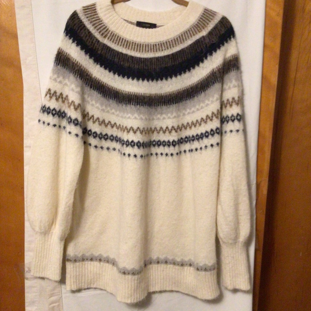 J.Crew Argyle Sweater. With 15% Alpaca 15% wool  SZ XXL